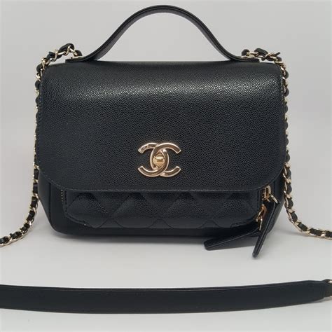 chanel black 2021 mini top handle flap bag